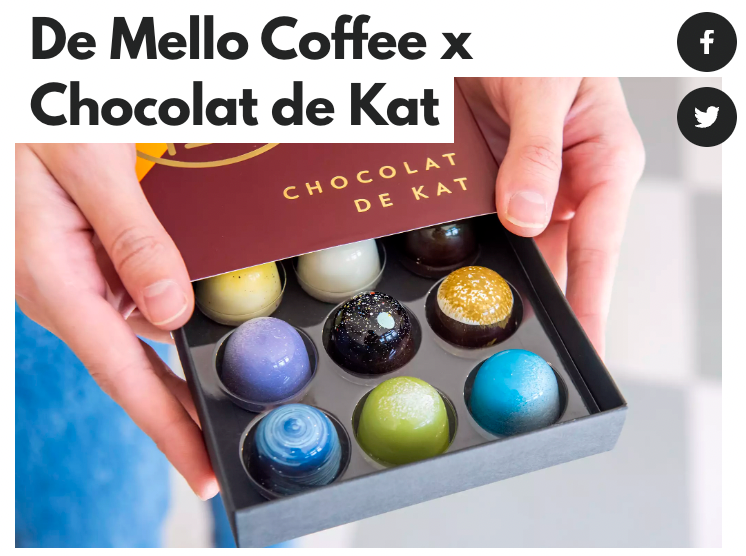 De Mello Coffee x Chocolat de Kat - blogTO