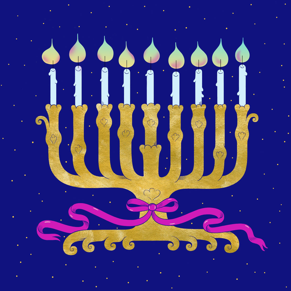 Happy Hanukkah - Greeting Card